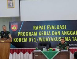 Optimalisasi Kinerja 2023, Korem Wijayakusuma Lakukan Evaluasi Progjagar 2022 dan Penyusunan Rancangan Awal Renja Satker TA 2024