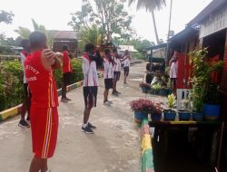 Jaga Kebugaran Tubuh, Babinsa Koramil Sawaerma Rutin Olah Raga 