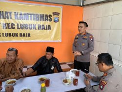Jum’at Curhat, Kapolsek Lubuk Baja : PPK dan Panwascam Lubuk Baja Dapat Bersinergi