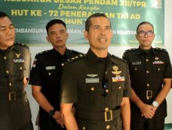 Pendam XII/Tpr Gelar Syukuran Peringati Hari Jadi ke-72 Penerangan Angkatan Darat