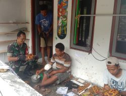 Begini Cara Serka Maryanto Dalam menjalin Keakraban Dengan Warga di Wilayah Binaan