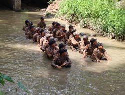 Prosesi Pembaretan Bintara Remaja Polres Muara Enim, Kapolres Sampaikan Pesan Ini