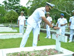 Jelang Hari Dharma Samudera Lanudal Biak Laksanakan Ziarah TMP Cendrawasih