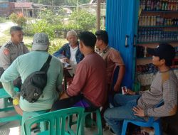 Hangatnya Kopi di Siang Hari Aipda Edy Sanfransisco Berikan Pemantapan Harkamtibmas