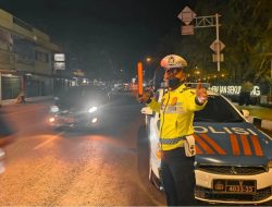 Antisipasi Balap Liar, Satlantas Polres Muara Enim Polda Sumsel Melaksanakan Patroli