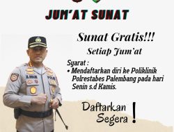 Polrestabes Palembang Mengadakan Sunat Gratis Setiap Hari Jum’at
