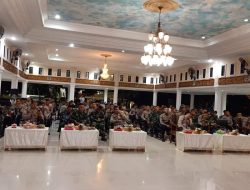 Sinergitas TNI-POLRI Nobar Pagelaran Wayang Orang “Pandawa Boyong”