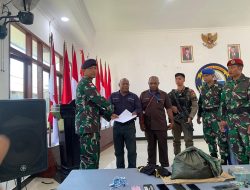Pangkalan TNi Angkatan Laut Timika dan Personel Satgas Tangkap Pelaku Pencurian 34 Karung Konsentrat Freeport