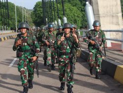 Uji Nilai Perorangan Dasar Yonif 10 Marinir/SBY Laksanakan Hanmars