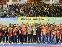 Wakapolda Sumsel Hadiri Pertandingan Bola Voli Proliga Tahun 2023