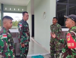 Dansatgas Pamtas RI-Malaysia Yonarmed 19/105 Trk Bogani Tinjau Pembangunan Pos Pamtas Baru