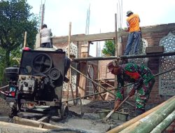Babinsa Karanggeneng Bersama Warga Gotongroyong Bangun Rumah Ibadah