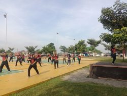 Agar Kesehatan Tetap Prima, Anggota Kodim 0808/Blitar Gelar Olahraga Bersama