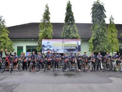 Jaga Kebugaran Tubuh, Dandim 0735/Surakarta Gowes Bersama Anggota