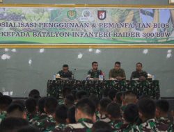 Guna Bekal Satgas di Papua, Yonif Raider 300 Adakan Sosialisasi Bios 44