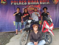 Satu Lagi Sindikit Spesialis Curanmor, Berhasil Dibekuk Tim Puma 1 Polres Bima Kota