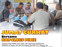 Jumat Curhat, Kapolsek Delima Duduk Bareng Dengan Petani