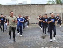 Kodim 1012/Buntok Bersama Bank BRI dan PWI Memperkuat Tali Silaturahmi Melalui SKJ 88 dan Olahraga Bersama