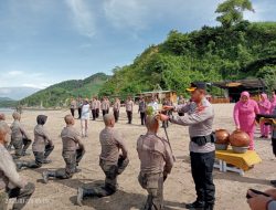 Kapolres Dompu, AKBP Iwan Hidayat Pimpin Langsung Pembaretan Bintara