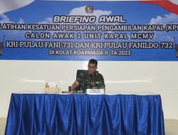 Pangkoarmada II Pimpin Briefing Awal Pelatihan KPPK
