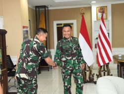 Dankodiklatal Terima Kunjungan Laksda TNI Dwika Tjahja Setiawan