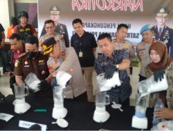 Wakapolres OKI Pimpin Giat Pemusnahan Sabu Seberat 3.964,3 Gram