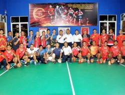 Perkuat Silaturahmi, Atlet Bulutangkis Kodiklatal Latihan Bersama Pasmar 2