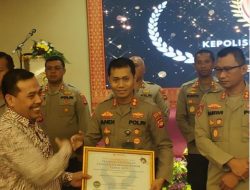 Polres Muara Enim Raih Penghargaan Dari Ombusman RI