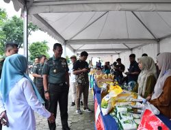 Korem 143/HO Bekerja Sama Dengan Prindag Sultra Gelar Pasar Murah Guna Tekan Inflasi di Sultra
