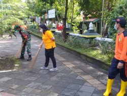 Melalui Kerja Bakti, Babinsa Kelurahan Keprabon Wujudkan Kemanunggalan TNI Dengan Rakyat