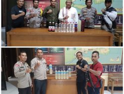 Intens Redam Pematik Tindak Kriminal, Polsek Rastim Geledah dan Sita Berbagai Jenis Miras