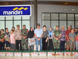 Pangdam dan Ketua Persit KCK Daerah XII/Tpr Kunjungi PLBN Aruk