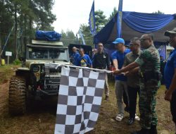 Kodim 0613/Ciamis & Gandara Group Bersinergi Melalui Adventure Membagikan Sembako Untuk Warga Tidak Mampu