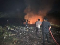 Polres Muara Enim Ungkap Kasus Pembukaan Lahan Perkebunan Dengan Melakukan Pembakaran Lahan Oleh Warga