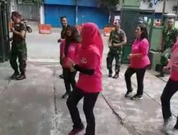 Jaga Kebugaran Dan Kesehatan Tubuh, Koramil 02/Banjarsari Dan Anggota Persit Laksanakan Senam SKJ