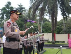Kapolres Pimpin Serah Terima Jabatan Kasat Lantas Polres Blitar