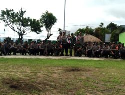 Jaga Sinergitas, TNI/POLRI di Kab Mappi Gelar Apel Gabungan 