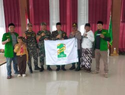 Danramil 0818/04 Ngantang Hadiri Kirab Panji 1 Abat NU