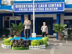 Irwasda Polda Sumsel Pimpin Apel Gelar Pasukan Operasi Kepolisian Mandiri Kewilayahan “Keselamatan Musi 2023”