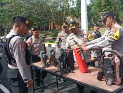 Cek Kelayakan Senpi, Kendaraan Bermotor Para Petugas Kapolres Pagar Alam Minta Para Jajaran Tingkatkan Loyalitas Terhadap Masyarakat