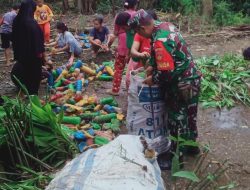 Babinsa Motivasi Ibu PKK Mudal Tentang Kebersihan Lingkungan