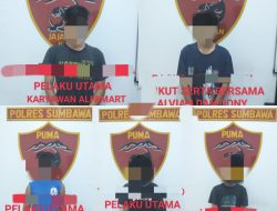 Polres Sumbawa Berhasil Menangkap 5 Terduga Pelaku Pembobol Alfamart