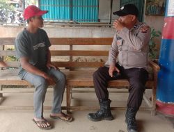 Personil Polsek Air Besar Ajak Sinergitas Komponen Masyarakat Jaga Kamtibmas