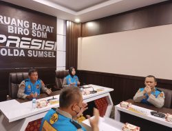 Karo SDM Polda Sumsel Hadiri Giat Pengambilan Sumpah dan Penandatanganan Fakta Integritas Secara Virtual