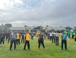 Sinergitas TNI-POLRI, Olahraga Bersama Dalam HUT Kavaleri TNI AD dan Yonkav 5/DPC Ke-73