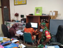 Perbaharui Data Wilayah Babinsa Kemlayan Laksanakan Puldata Ter