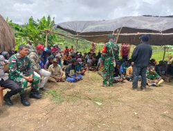 Satgas YR 142/KJ Kedepankan Sinergitas Selesaikan Permasalahan Masyarakat Kelila