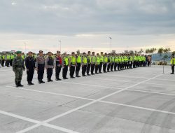 Polres Loteng Gelar Apel Pasukan Pengamanan Event Bauw Nyale Tahun 2023 di Kuta Lombok