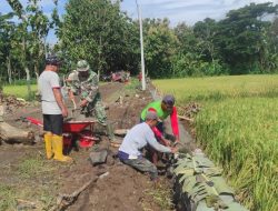 Koramil Simo Bersama Warga Laksanakan Pra TMMD Sengkuyung Tahap I Kodim 0724/Boyolali TA 2023
