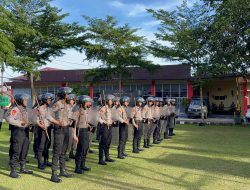 Tingkatkan Kemampuan, Sat Samapta Polres Muara Enim Rutin Melaksanakan Latihan Dalmas